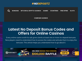 'nodepositz.org' screenshot