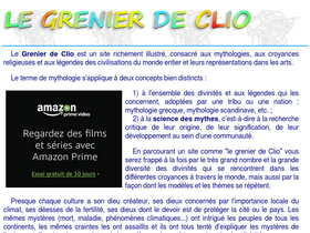 'mythologica.fr' screenshot