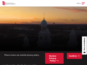 'usd.edu' screenshot