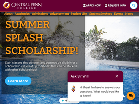 'centralpenn.edu' screenshot