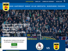 'cambuur.nl' screenshot