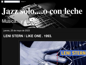 'jazzsolooconleche.blogspot.com' screenshot