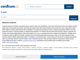 'centrum.cz' screenshot