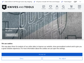 'knivesandtools.co.uk' screenshot