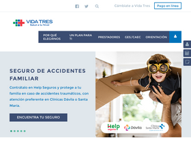 'vidatres.cl' screenshot