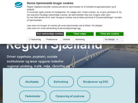 'regionsjaelland.dk' screenshot