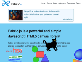 'fabricjs.com' screenshot