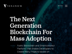 'vexanium.com' screenshot