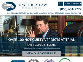 'pumphreylawfirm.com' screenshot