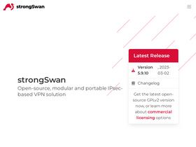 'strongswan.org' screenshot