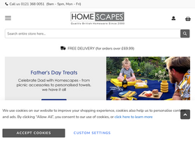 'homescapesonline.com' screenshot