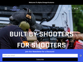 AlphaOmegaKustoms homepage screenshot