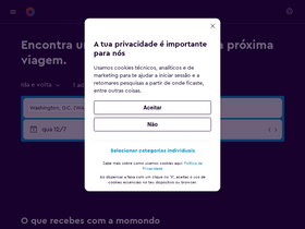 'momondo.pt' screenshot