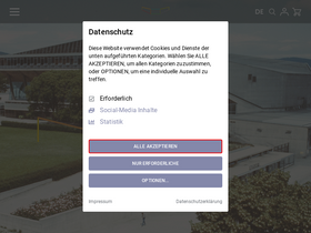 'stadthalle.com' screenshot