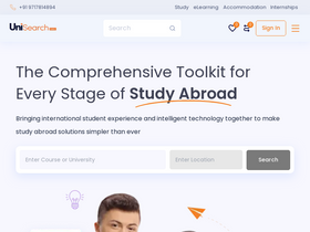 'myunisearch.com' screenshot