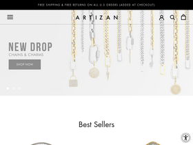 'artizanjoyeria.com' screenshot