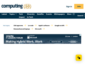 'computing.co.uk' screenshot