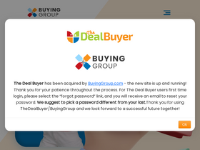 'thedealbuyer.com' screenshot