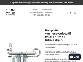 Clean Water homepage screenshot