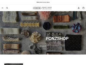 ponz.shop homepage screenshot