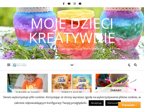 'mojedziecikreatywnie.pl' screenshot