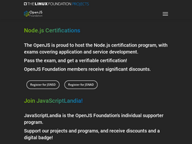 'openjsf.org' screenshot
