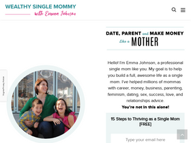 'wealthysinglemommy.com' screenshot