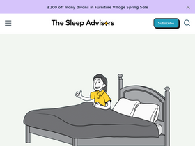 'thesleepadvisors.co.uk' screenshot