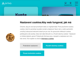 'arriva.cz' screenshot
