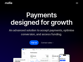 'mollie.com' screenshot