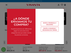 'visanta.com' screenshot
