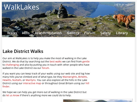 'walklakes.co.uk' screenshot