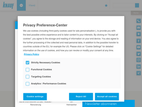 'knauf.de' screenshot