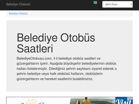 'belediyeotobusu.com' screenshot