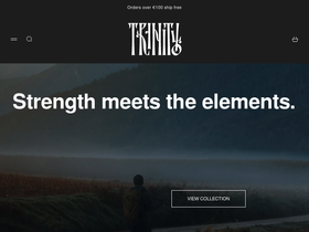 trinityclothing.gr homepage screenshot