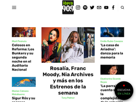 'ibero909.fm' screenshot