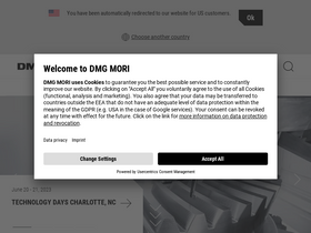 'dmgmori.com' screenshot