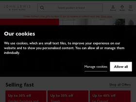 'johnlewis.com' screenshot