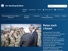 'bundespraesident.de' screenshot