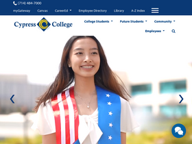 'cypresscollege.edu' screenshot