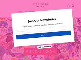 'mybestjudymerch.com' screenshot
