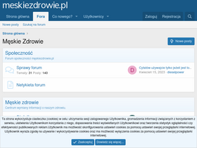 'meskiezdrowie.pl' screenshot
