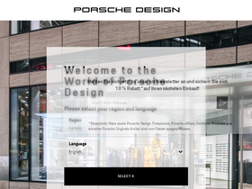 'porsche-design.com' screenshot