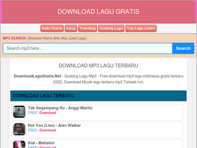 'downloadlagugratis.net' screenshot