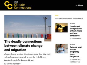 'yaleclimateconnections.org' screenshot