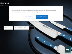 'arcos.com' screenshot