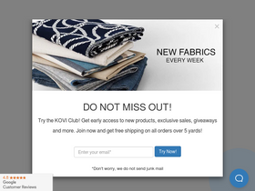 'kovifabrics.com' screenshot