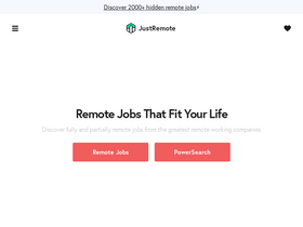 'justremote.co' screenshot