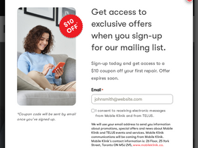 'mobileklinik.ca' screenshot