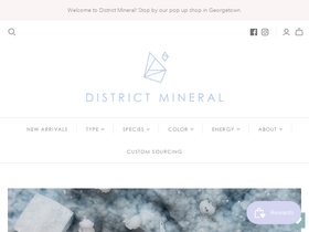 districtmineral.com homepage screenshot